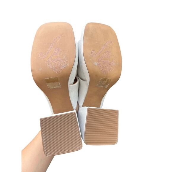 Free People NWOT Love Is Everywhere Platform Sandal Salt Gray Size 38.5 US 8.5 - Picture 9 of 9